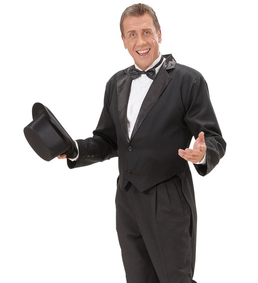 Widmann Showtime Herren Smokingjacke – Schwarz, Satin Revers - Fasnacht24.ch