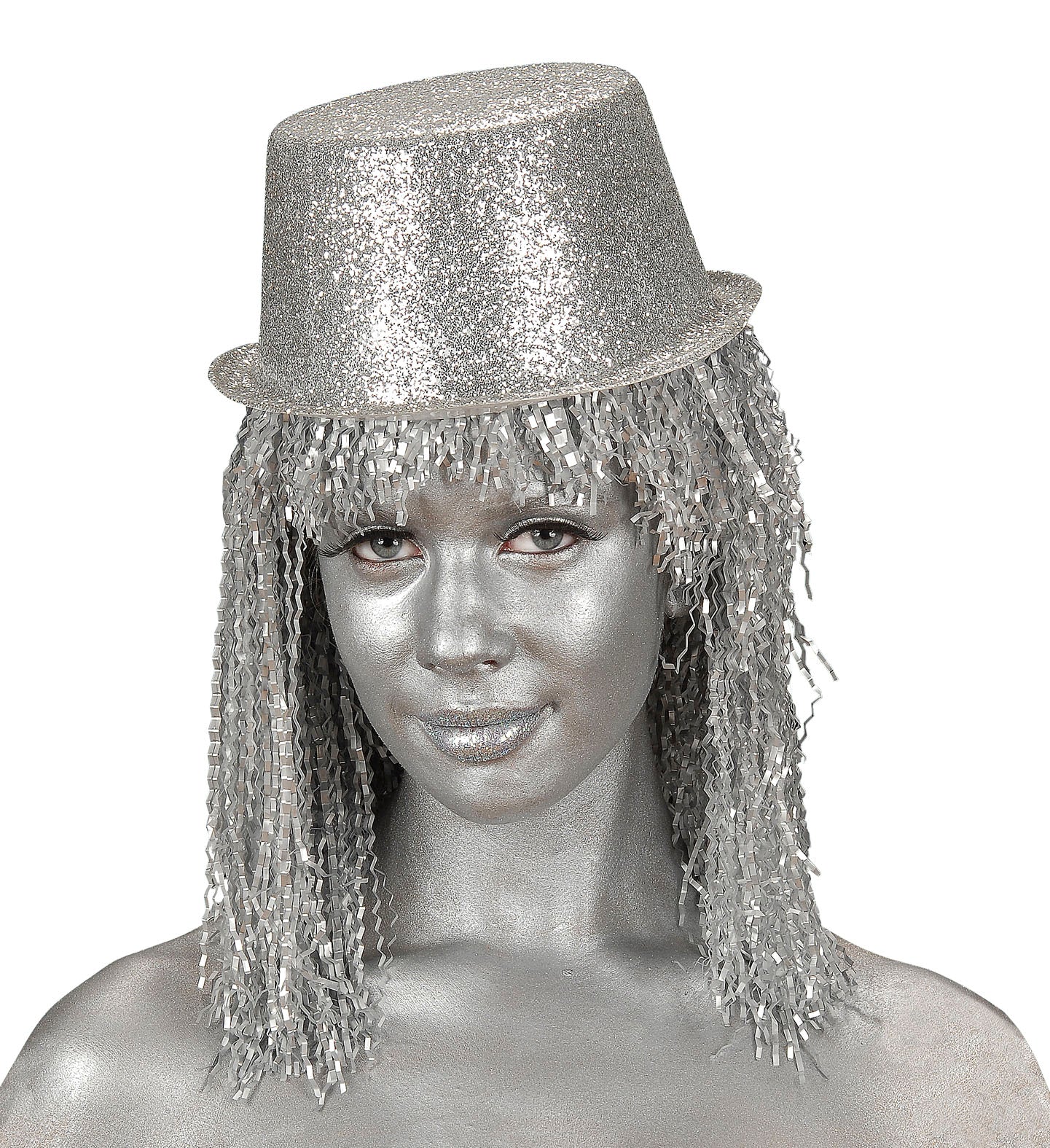 Widmann Silbercreme-Make-up in einem 28ml Tube für Haut und Haare, glänzende silberne Farbe.