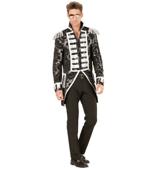 Widmann Herrenfrack – Silber Jacquard Parade Tuxedo Slim Fit - Fasnacht24.ch