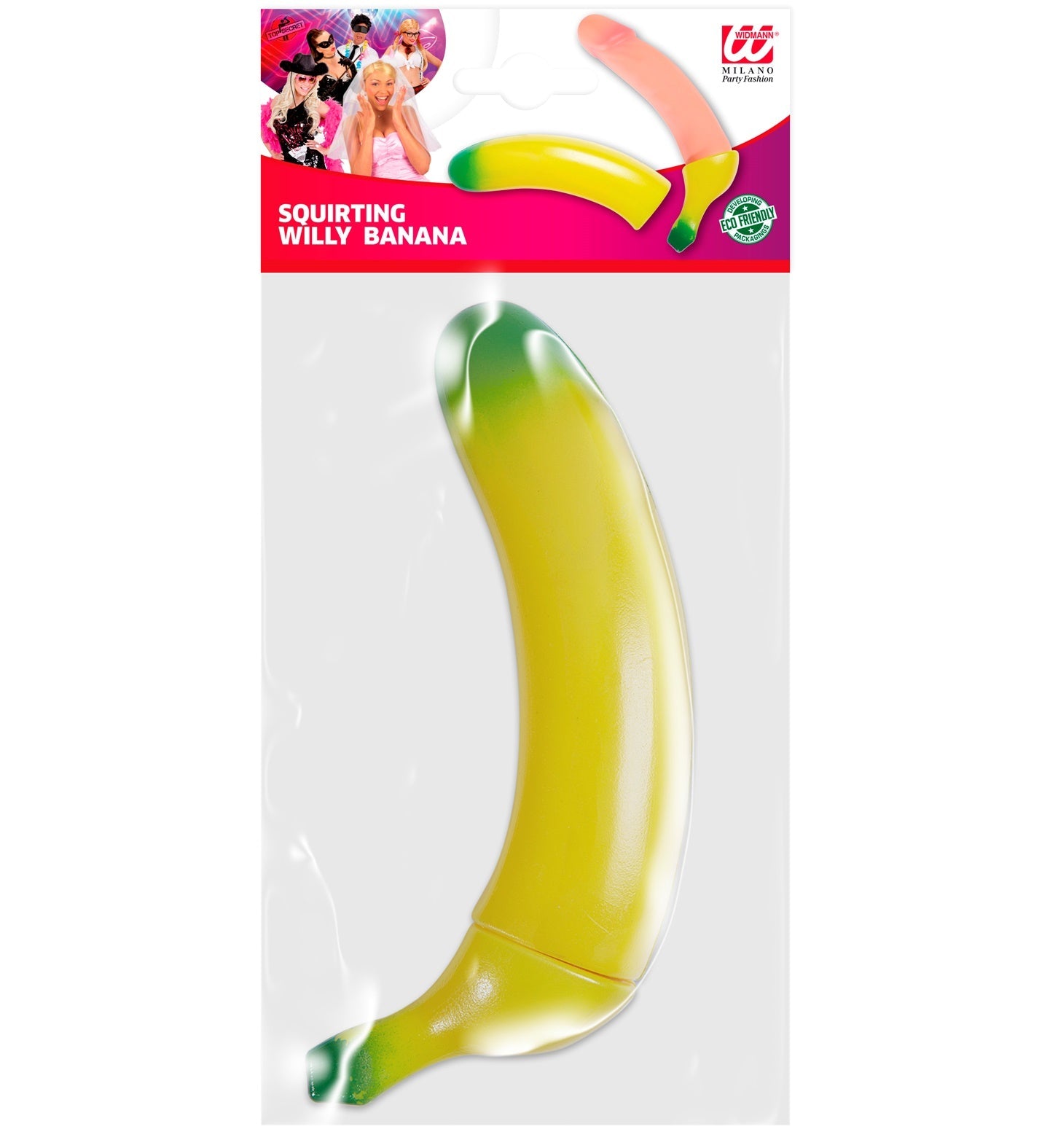 Widmann Spritzende Willy Banane – Lustiges Wasser-Spritzspielzeug - Fasnacht24.ch