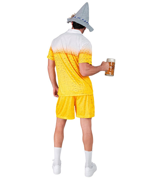 Buntes Hawaii Hemd und Shorts für Herren, ideal für Sommerpartys und Bierfeste.
