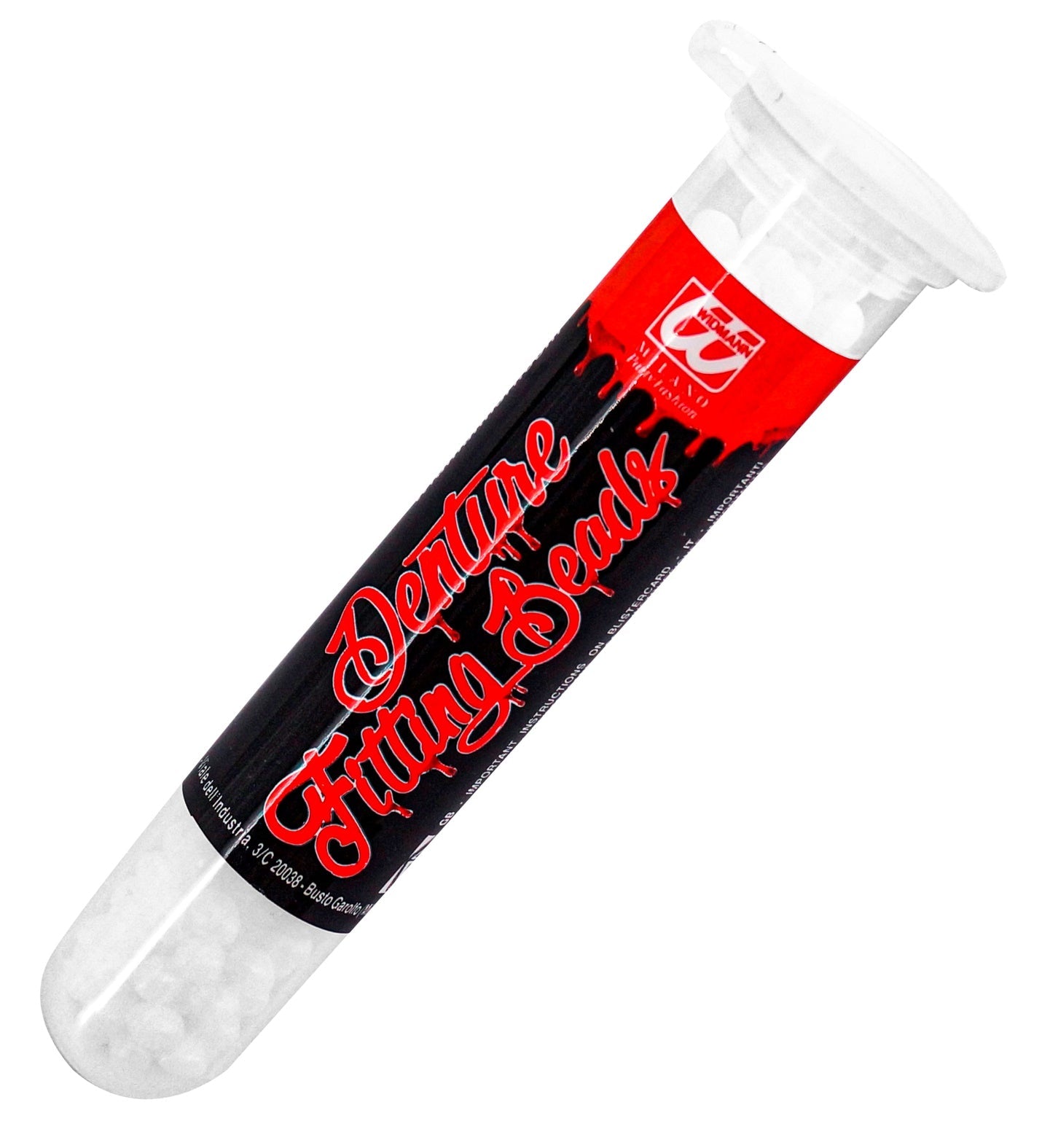 Widmann thermoplastische Klebeperlen in Dose, weiß, für Gebiss- und Zahnformung, 6g