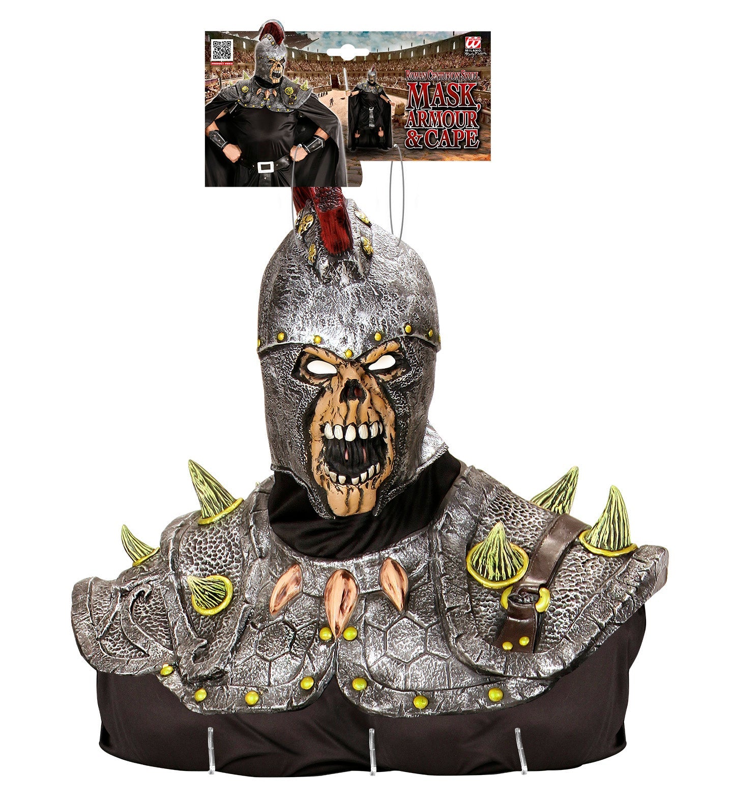 Widmann Totenkopf Legionär Kostüm – Maske, Schulterrüstung & Umhang Set - Fasnacht24.ch