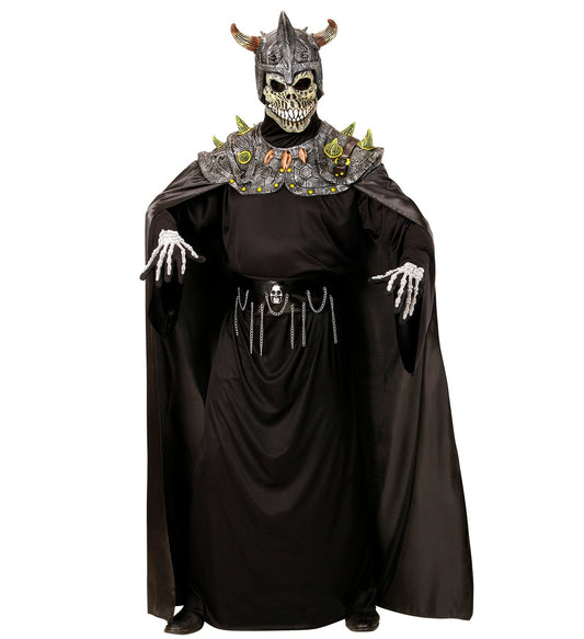 Widmann Totenkopf Warlord Kostüm – Schädelmaske, Schulterrüstung & Umhang - Fasnacht24.ch