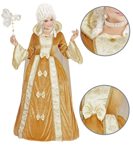 Widmann Venezianisches Damenkostüm – Edeldame mit Reifrock & Umhang - Fasnacht24.ch