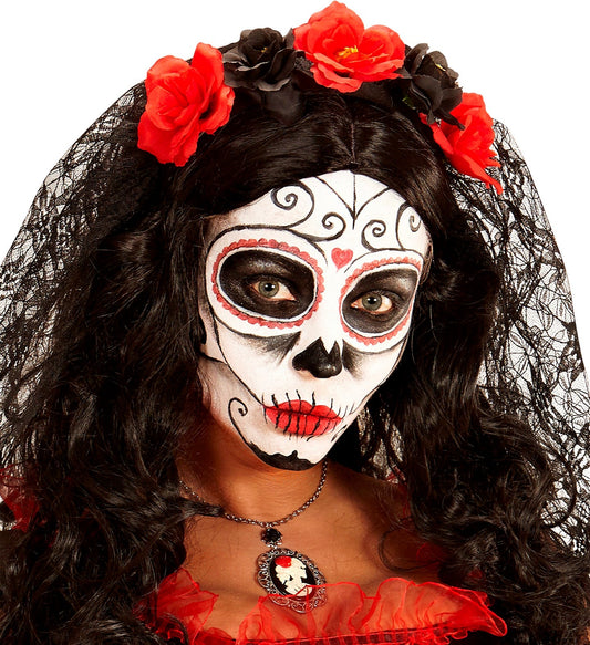 Weißes Creme-Make-up in einem 28 ml Tube, ideal für Cosplay und Clownauftritte.