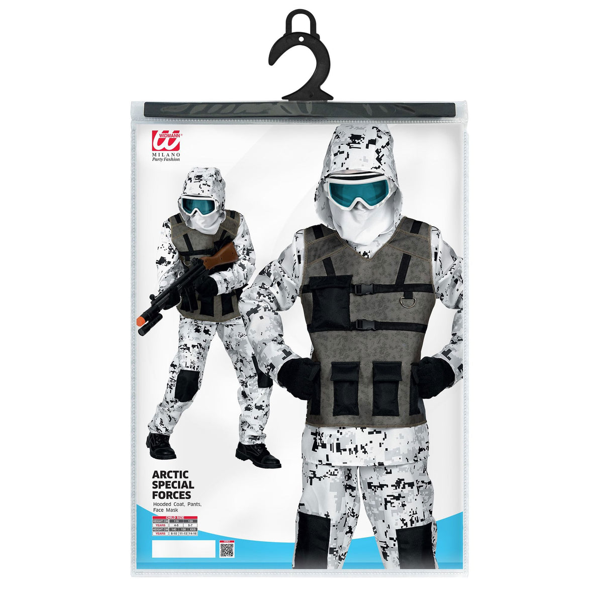 "ARCTIC SPECIAL FORCES" (Oberteil mit Kapuze, Hose, Maske)