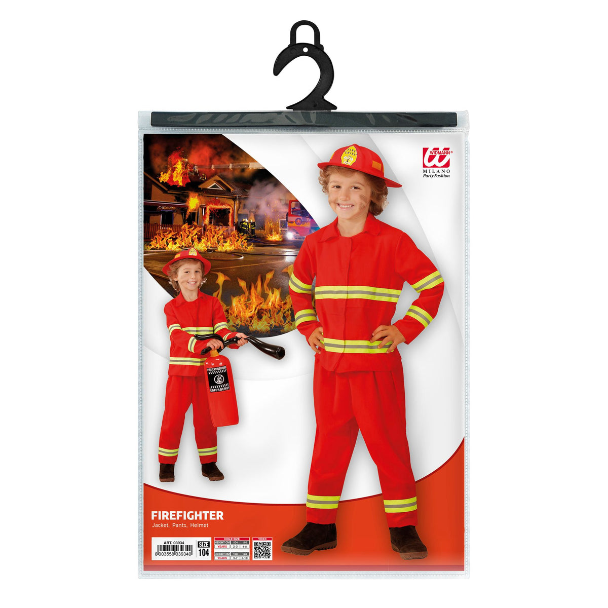 "FEUERWEHRMANN" (Jacke, Hose, Helm)