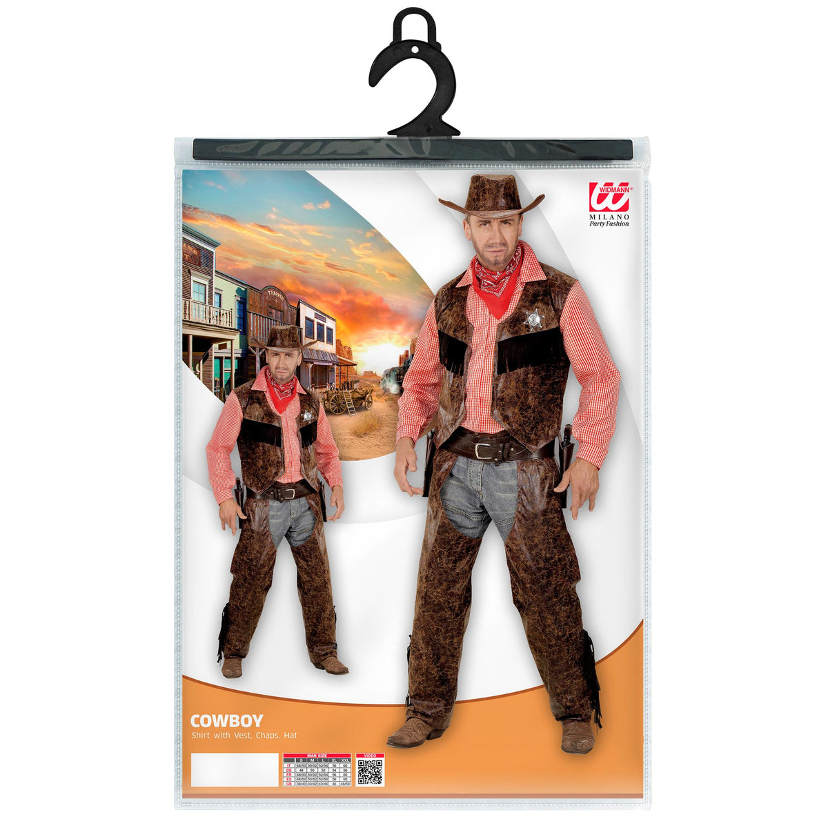 "COW BOY" (Shirt mit Weste, Chaps,Hut)