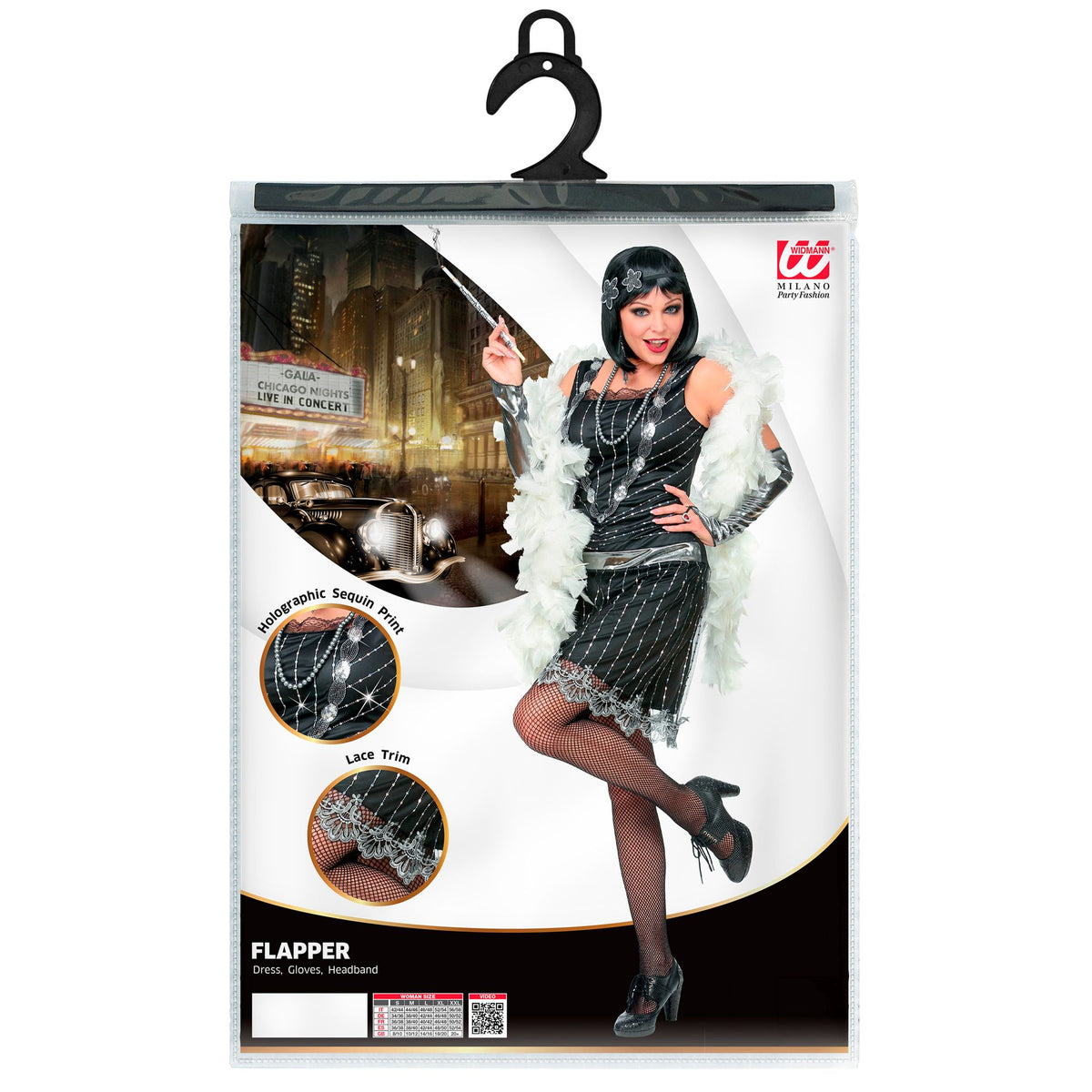 "CHARLESTON" (Kleid, Armstulpen, Kopfschmuck)