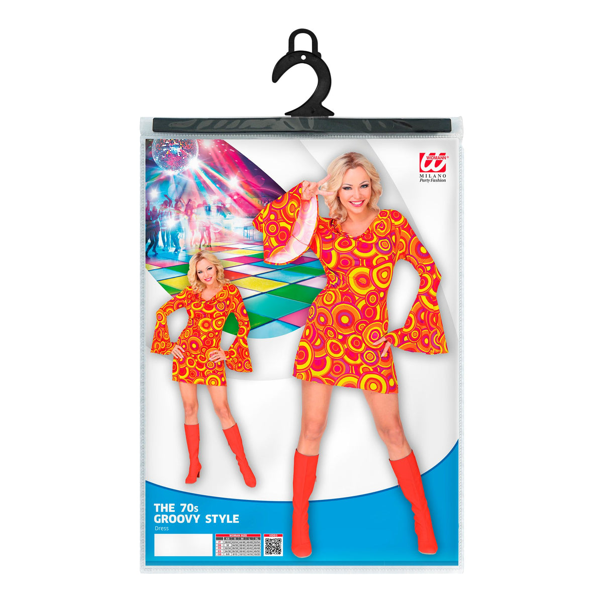 "THE 70s GROOVY STYLE - orange bubbles" (Kleid)