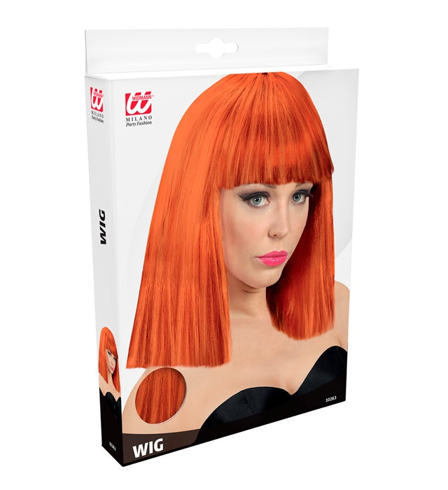 "SHOWGIRL PERÜCKE" rotbraun in Box