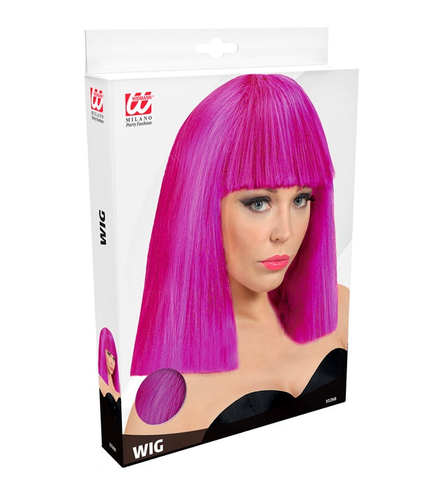 "SHOWGIRL PERÜCKE" lila in Box