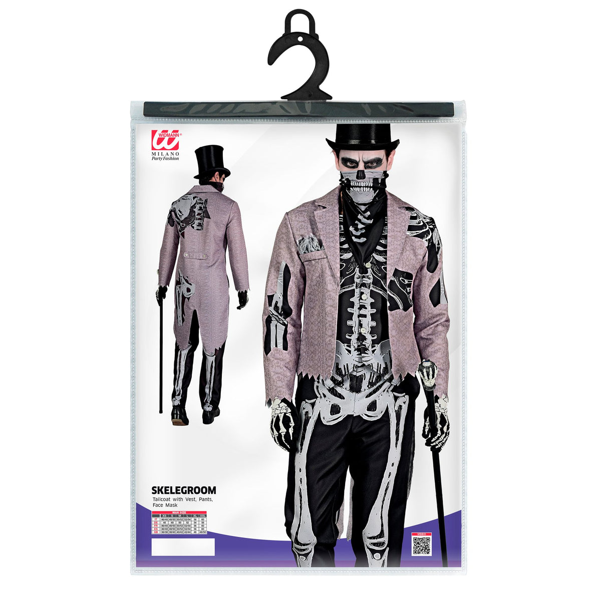 "SKELEGROOM" (Frack mit Weste, Hose, Maske)