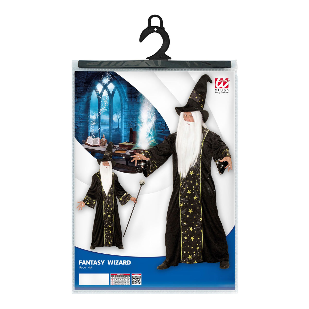 "FANTASY ZAUBERER" (Robe, Hut)