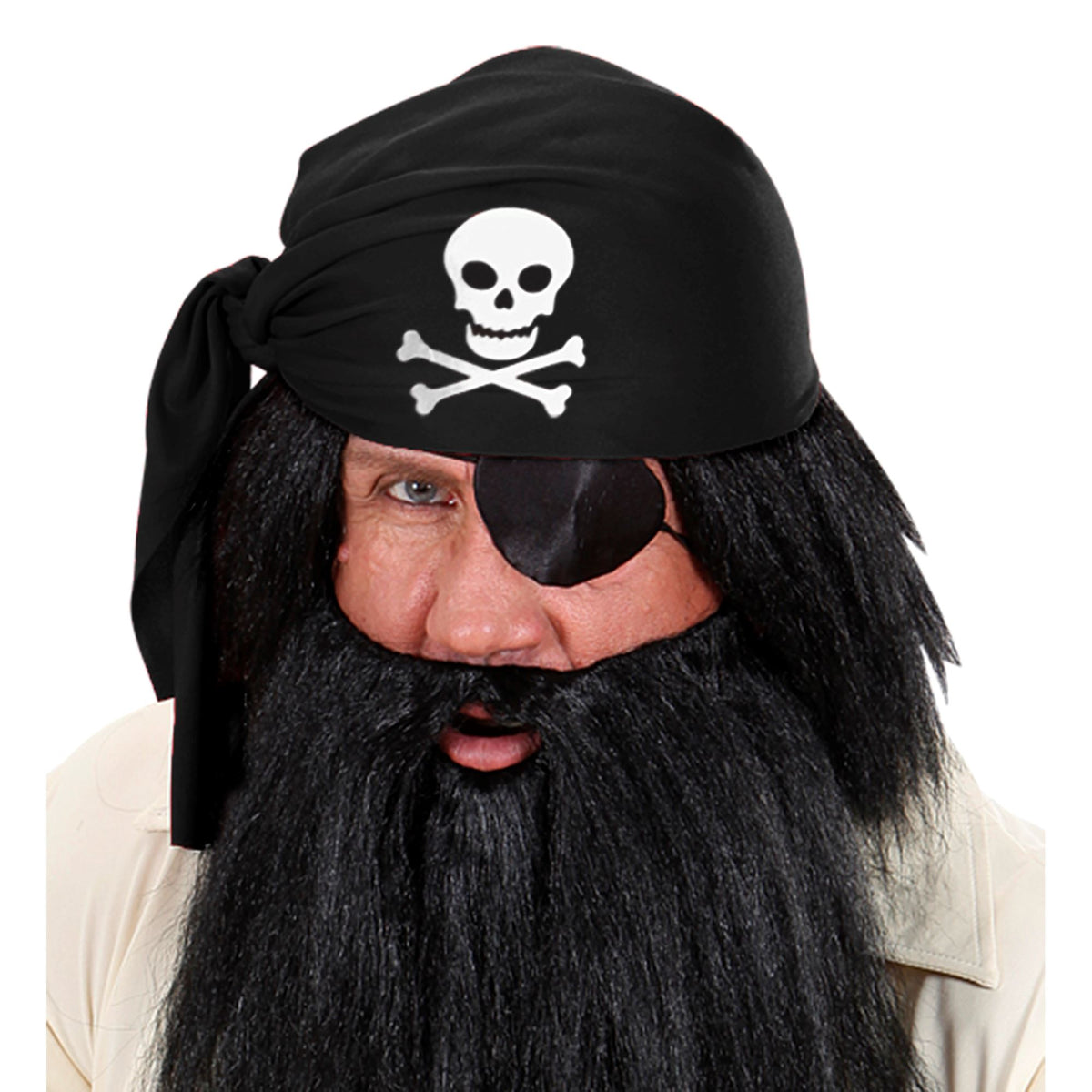 "SCHWAZER STOFF PIRATENHUT"