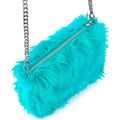 Hellblaue Handtasche aus Langhaarplüsch von Widmann für Fasnacht – Produktansicht