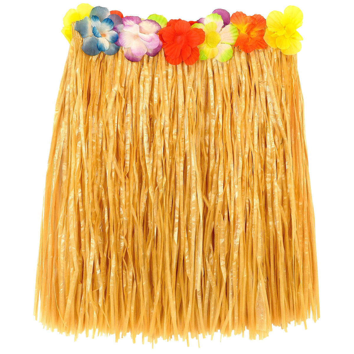 "NATURFARBENER HAWAII BASTROCK MIT BLUMENGÜRTEL" 40 cm für Kinder