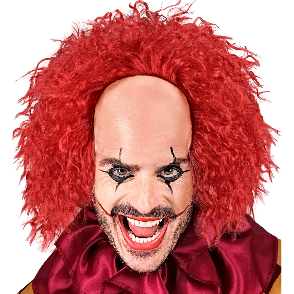 "VINTAGE KILLERCLOWN GLATZE MIT ROTEN HAAREN" in Box