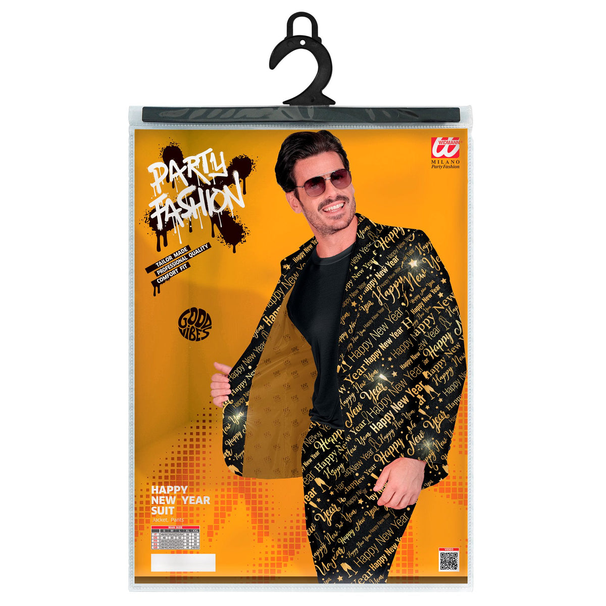 "HAPPY NEW YEAR PARTY FASHION ANZUG" (Jackett, Hose)