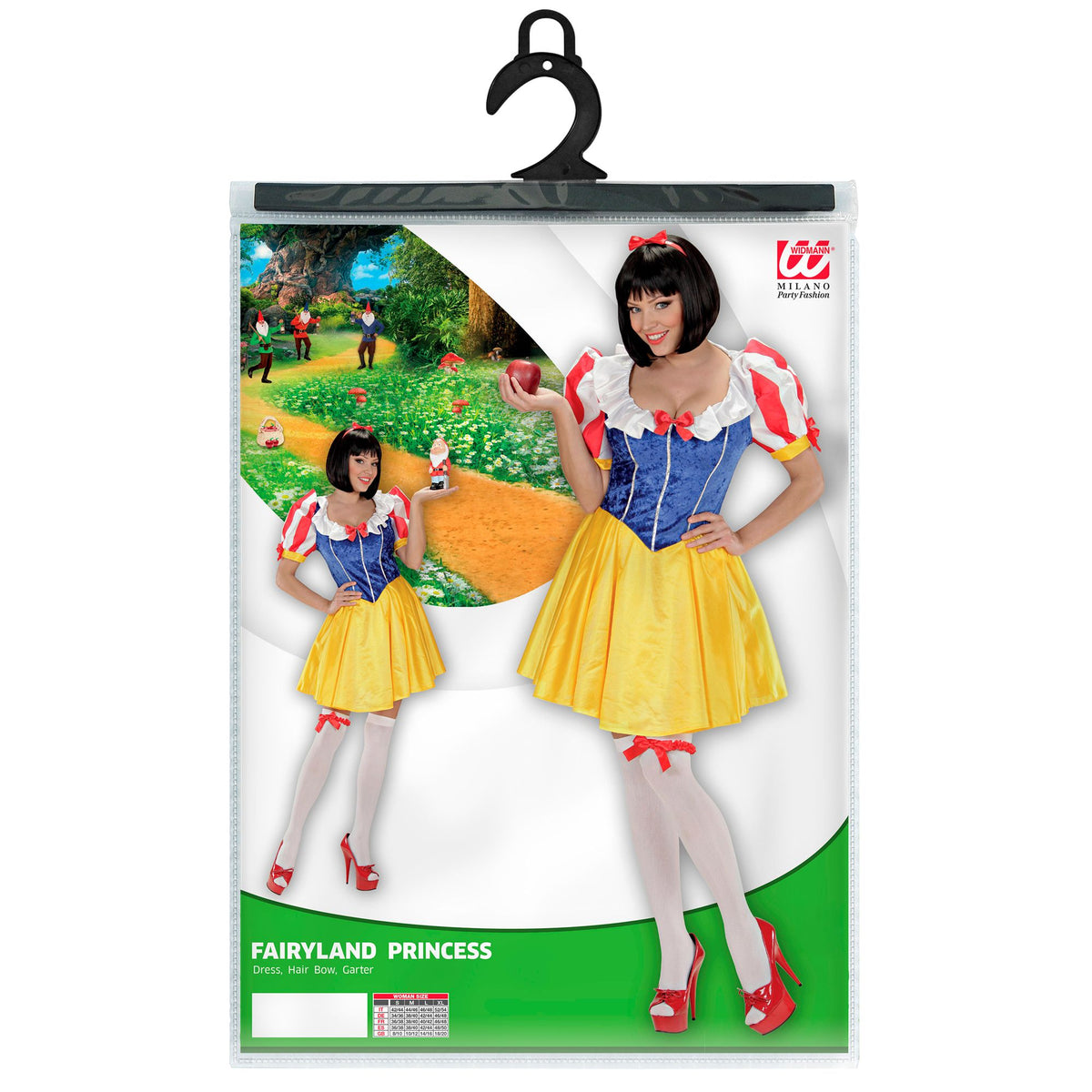 "MÄRCHENPRINZESSIN" (Kleid, Strumpfband, Haarschleife)