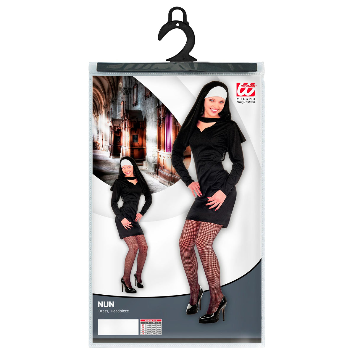 "SEXY NONNE" (Kleid, Kopfbedeckung)