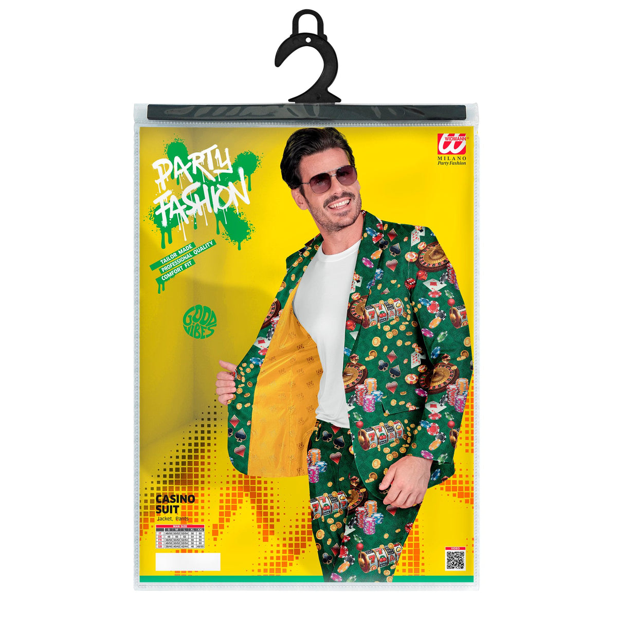 "CASINO PARTY FASHION ANZUG" (Jackett, Hose)