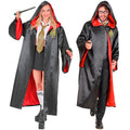 Widmann Zauberlehrling-Robe mit Kapuze, schwarzes Kostüm für Fasnacht und Mottopartys – Produktansicht