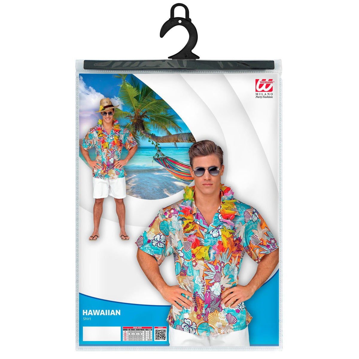 "HAWAIIHEMD" aus Satin