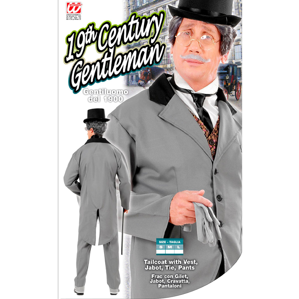 "GENTLEMAN AUS DEM 20. JAHRHUNDERT" (Frack mit Weste, Jabot, Krawatte, Hose)