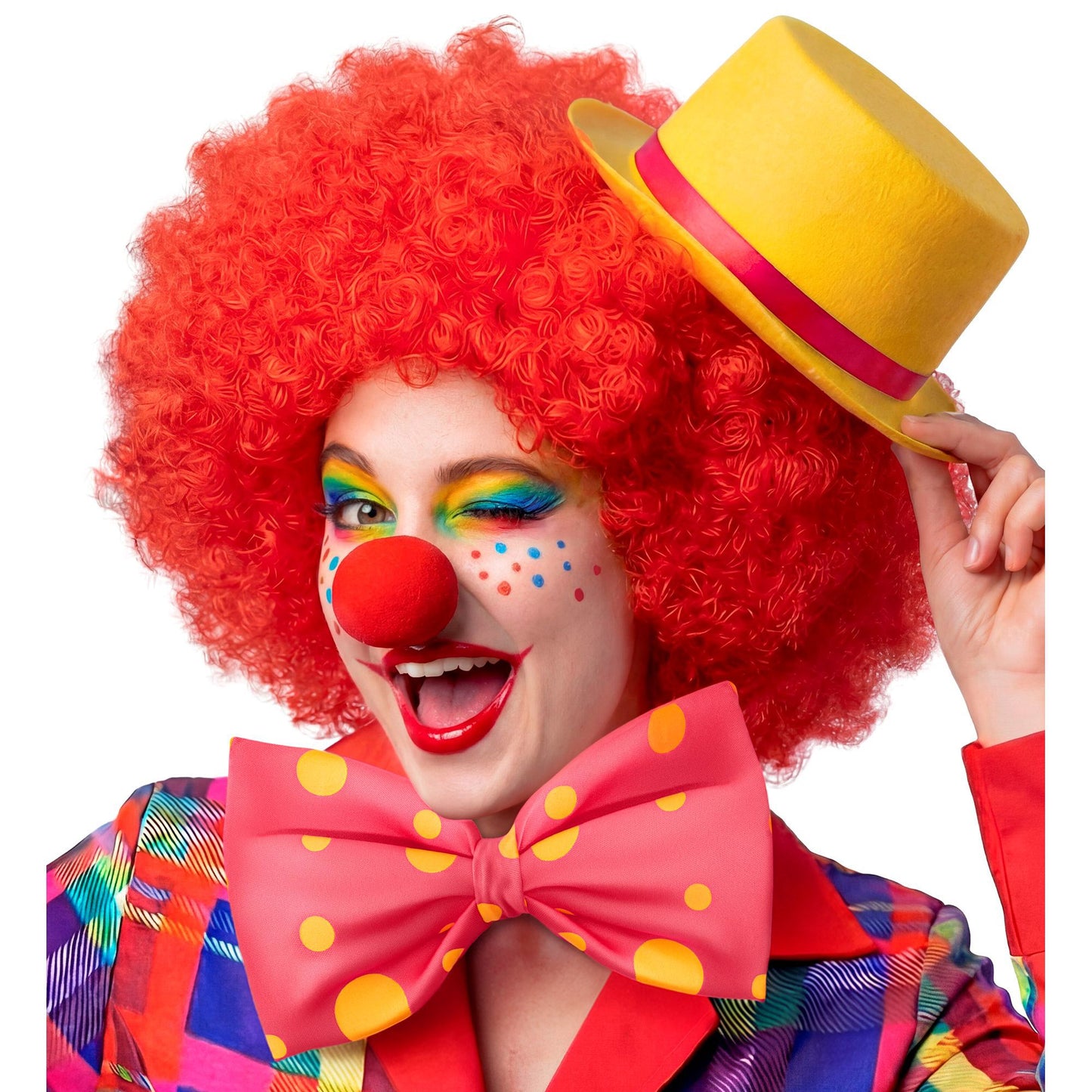 Maxifliege in drei bunten Farbkombinationen – Perfektes Accessoire für Fasnacht & Mottopartys