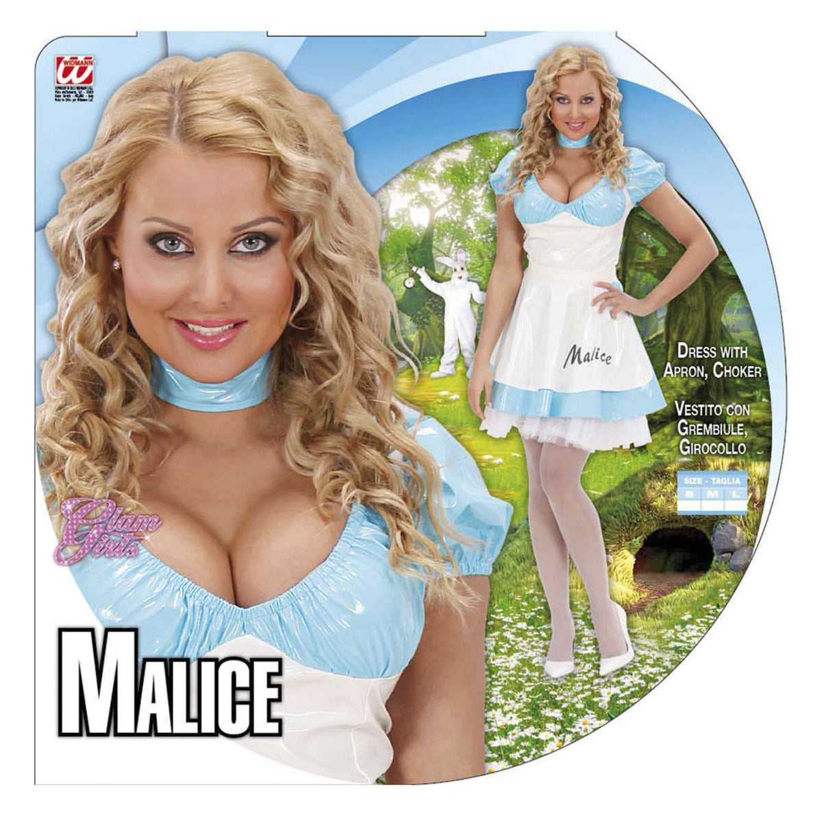 "MALICE" (Kleid mit Schürze, Halsband)