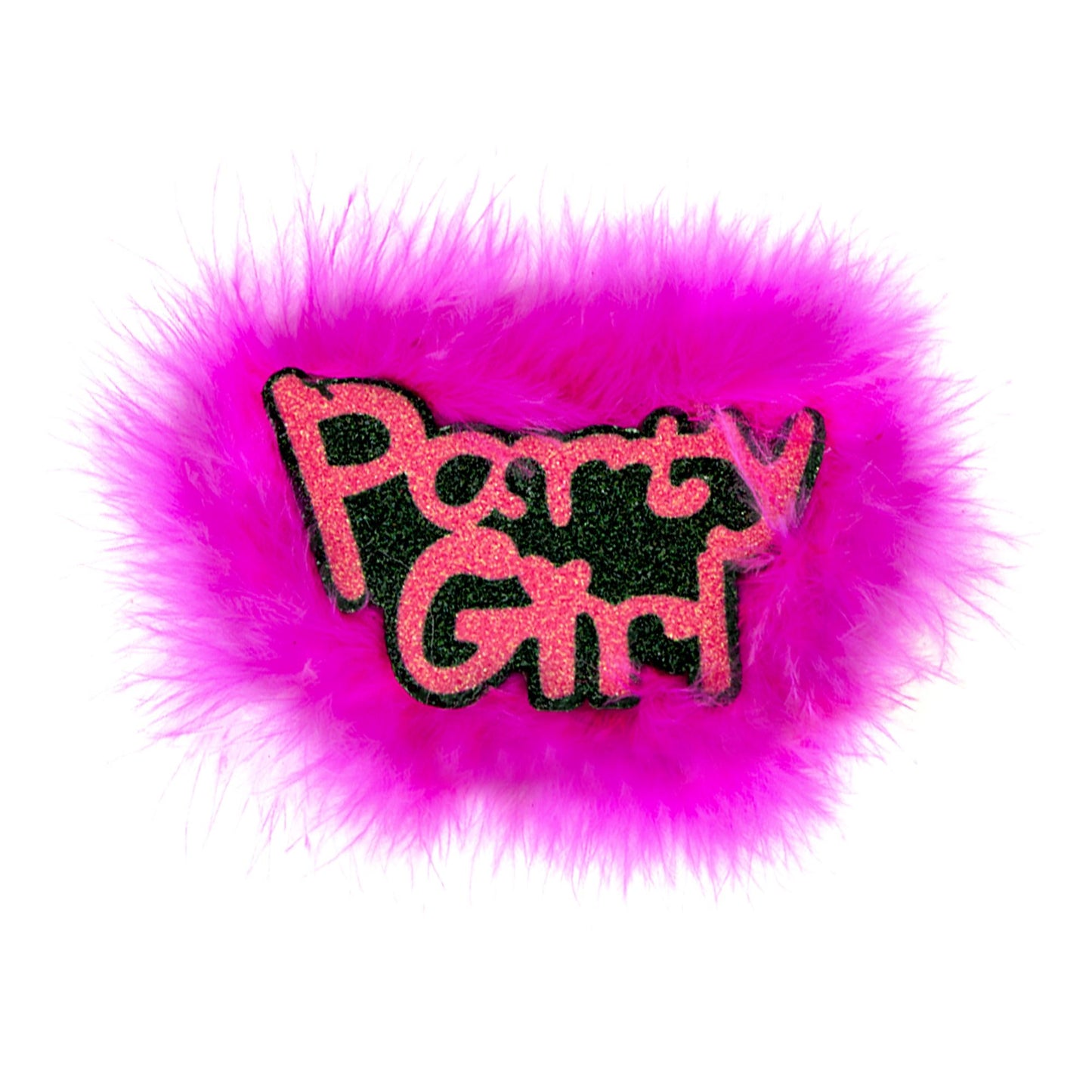 Stylische Brosche Party Girl – Perfektes Accessoire für Fasnacht & Mottopartys