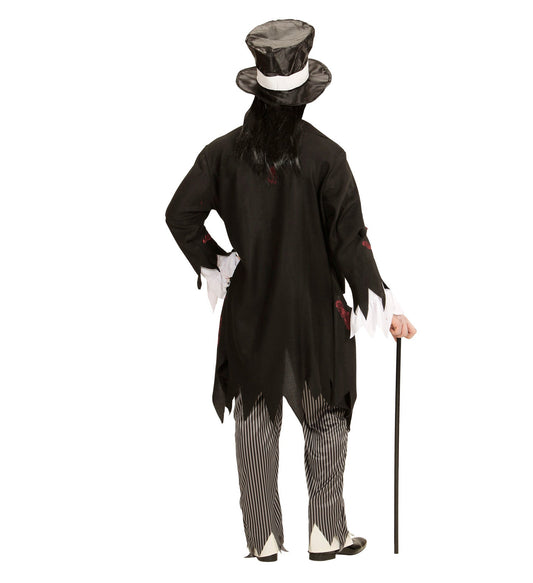 Widmann Zombie Bräutigam Kostüm – Herren Halloween Outfit mit Zylinder - Fasnacht24.ch