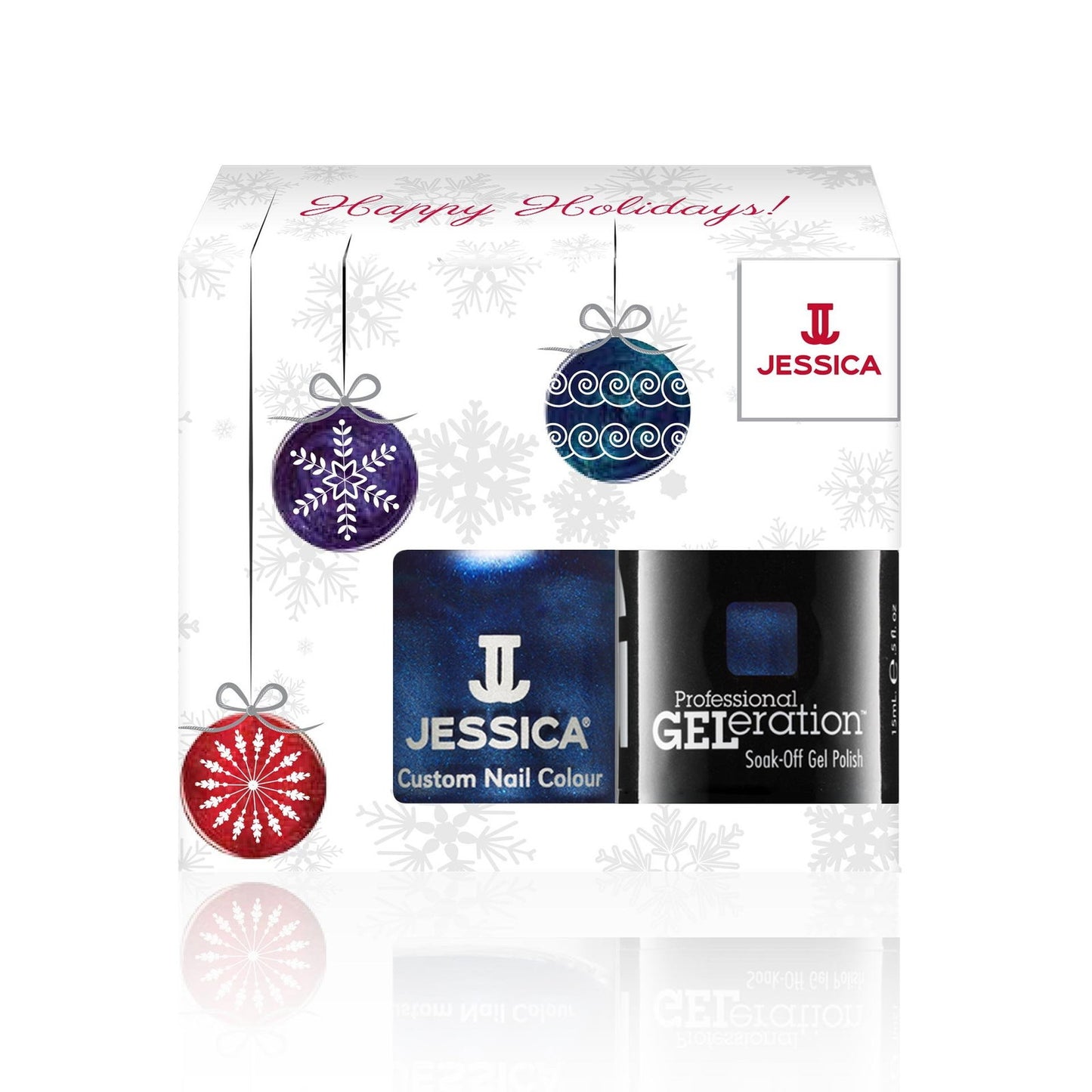 Jessica Schminkset Winter Set Jessica: Custom Colors, Nail Polish, Light Up The Sky, 14.8 ml + Professional GELeration, Semi-