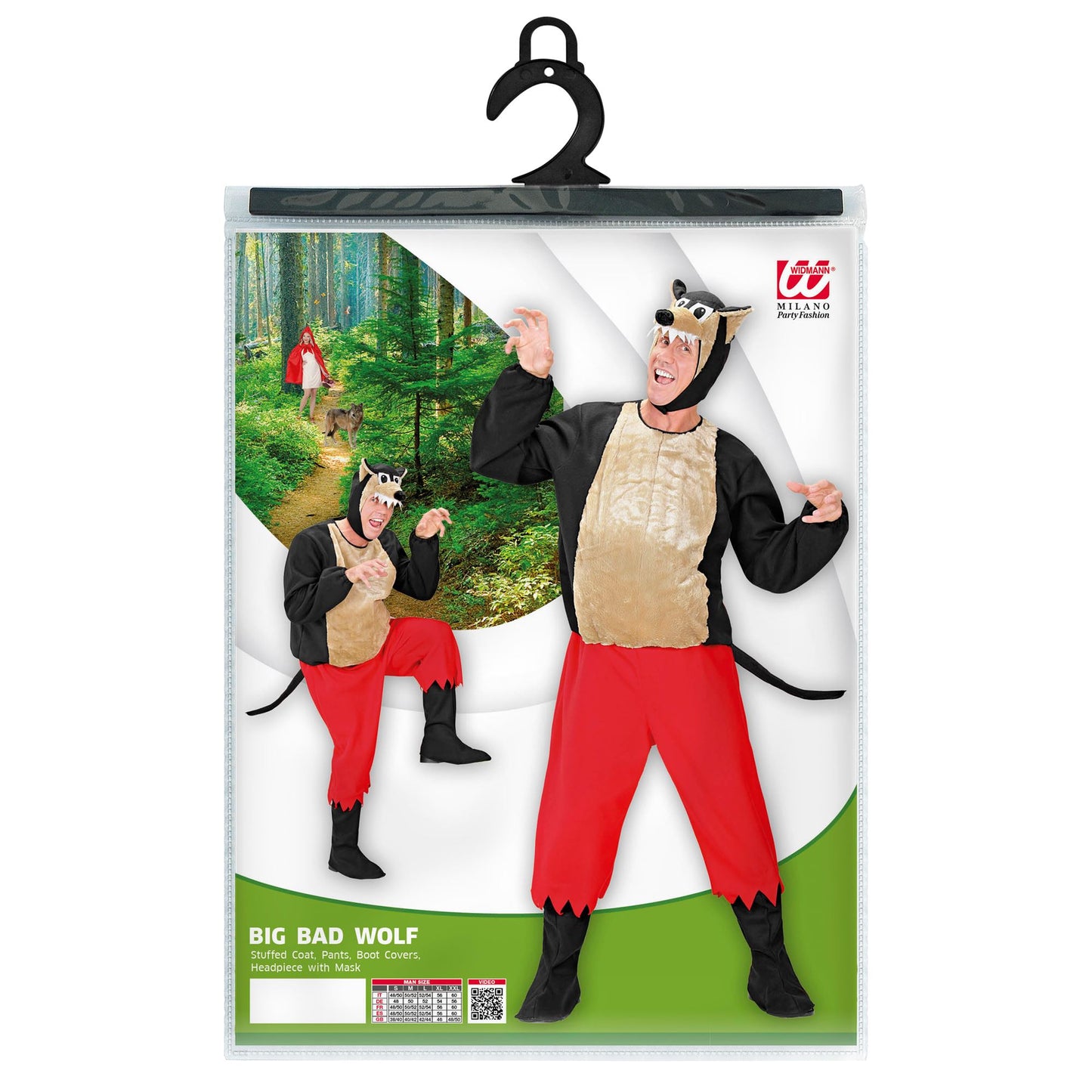 "WOLF" (gepolsterter Kasack, Hose, Stiefelüberzieher, Kopfbedeckung mit Maske) – Ansicht 4