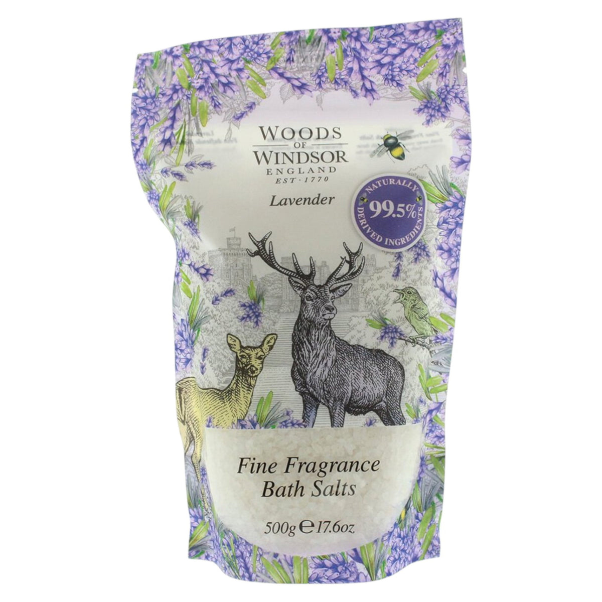 Woods Of Windsor, Lavender, Natürlich, verjüngt, Lavendel, Badesalz, 500 g