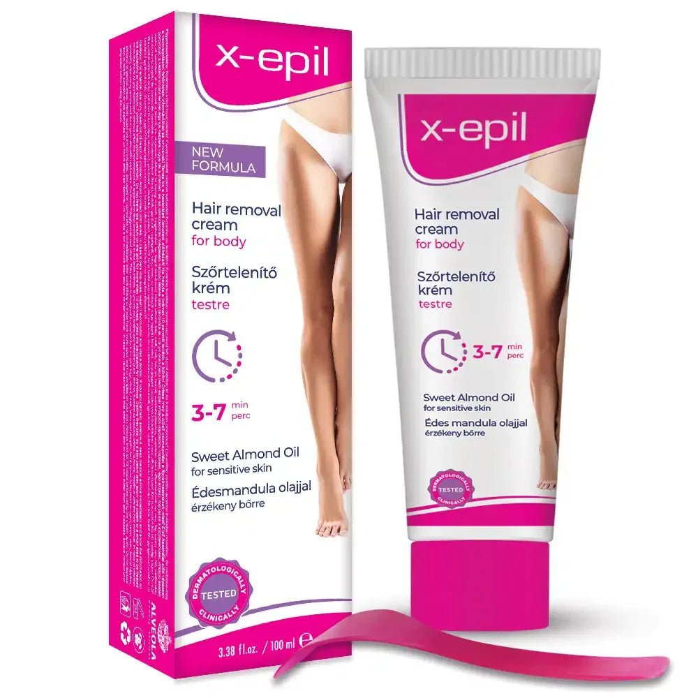 X-Epil, X-Epil, Seidiges Finish, Haarentfernungscreme, Für empfindliche Haut, 100 ml