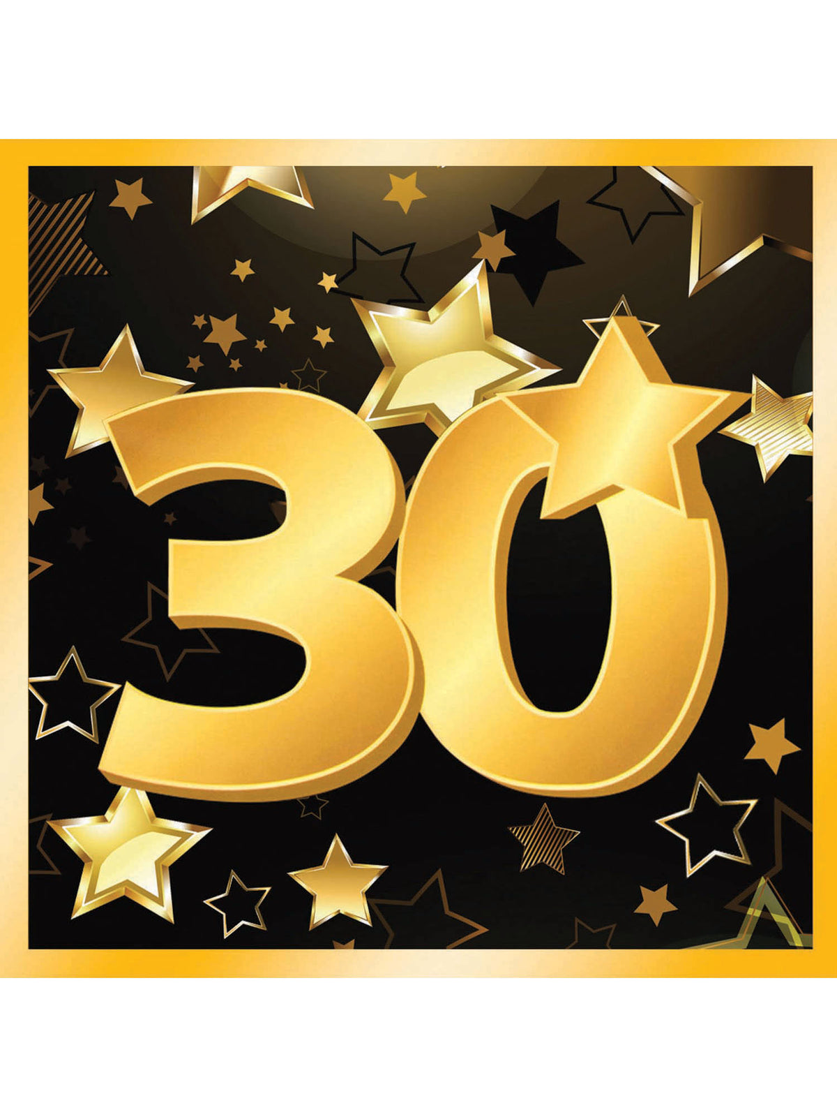 Rubies 30th Birthday Napkins 13" (16 in pkt) Tablewear