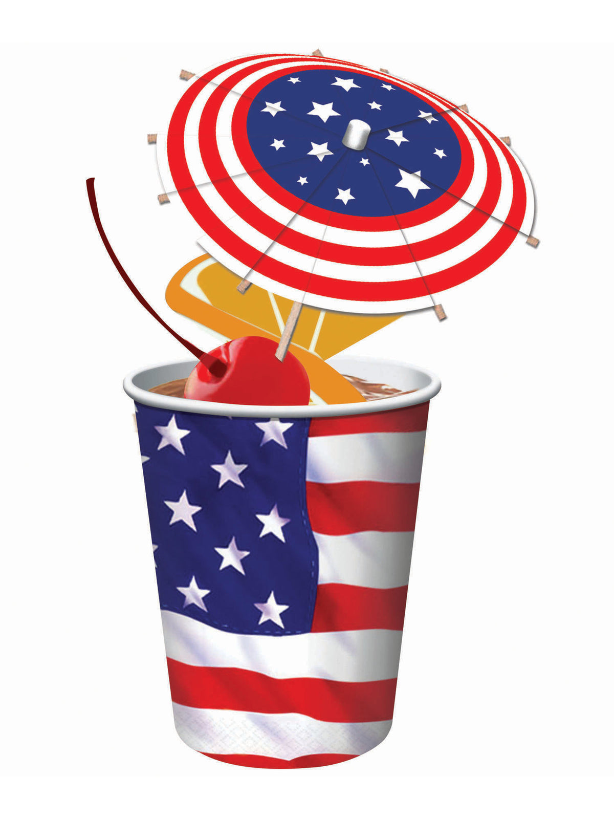 Rubies Rubies Drink Umbrella USA Tablewear