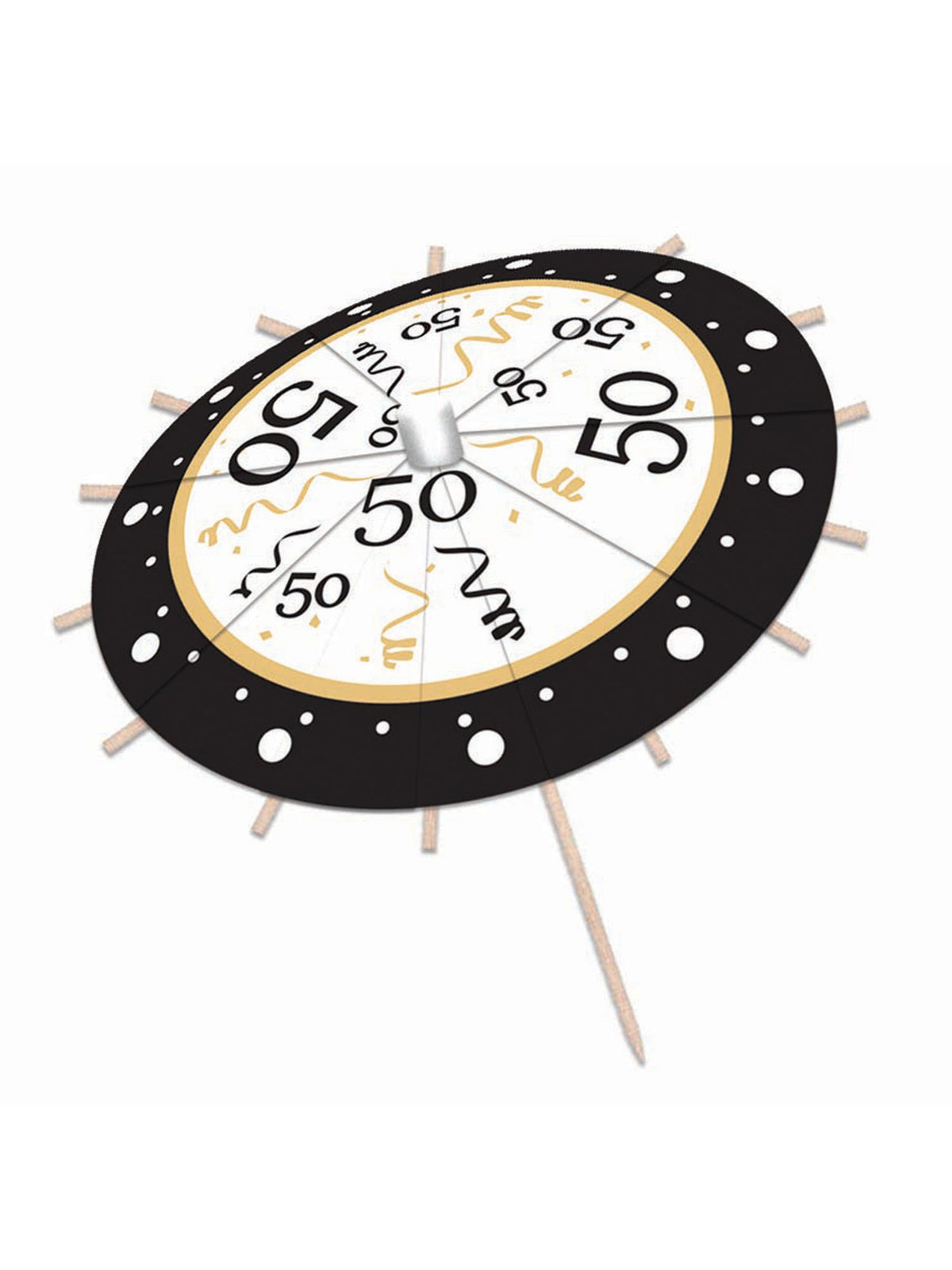 Rubies Rubies 50th Birthday Drink Umbrellas Tablewear
