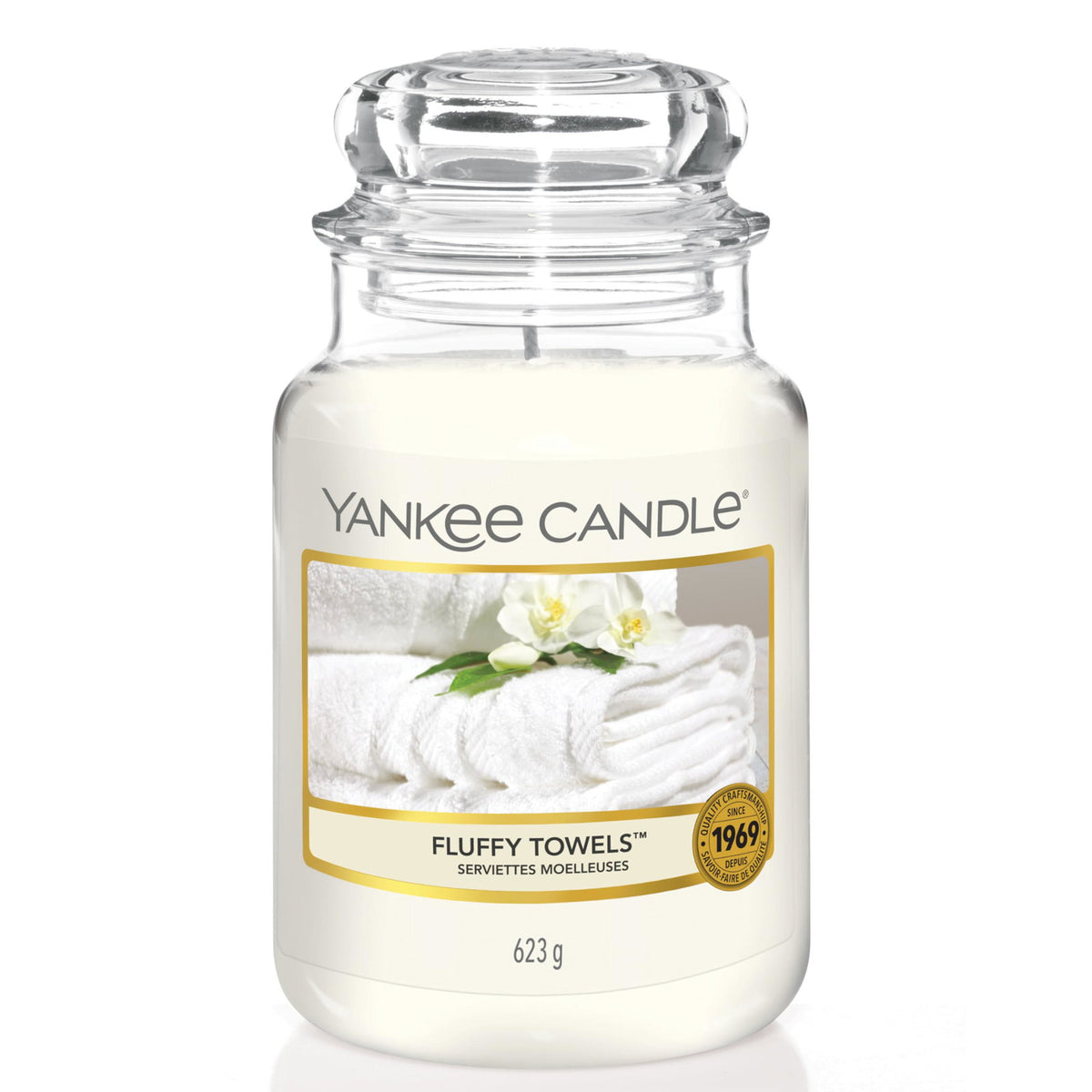 Yankee Candle, Fluffy Towels, Duftkerze, 623 g
