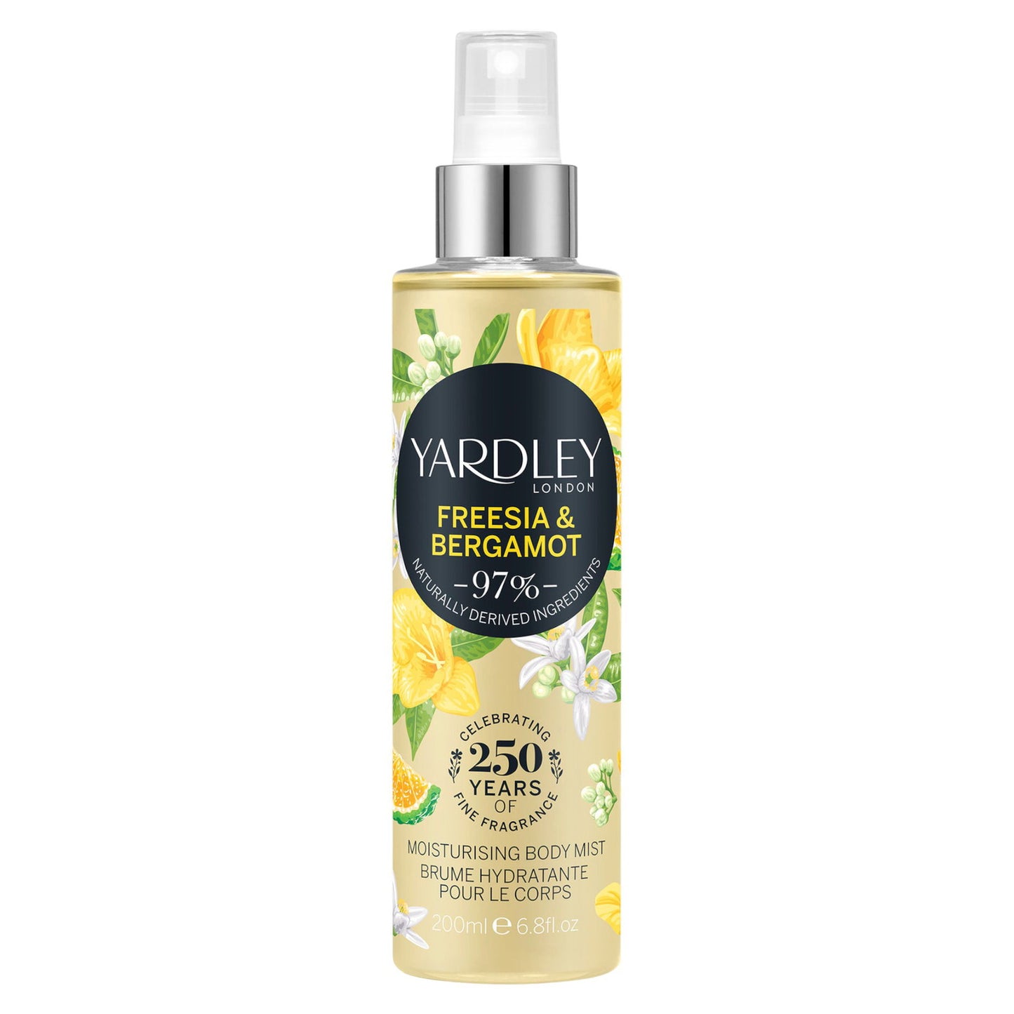 Yardley, Freesia and Bergamot, Duftspray, Für Frauen, 200 ml