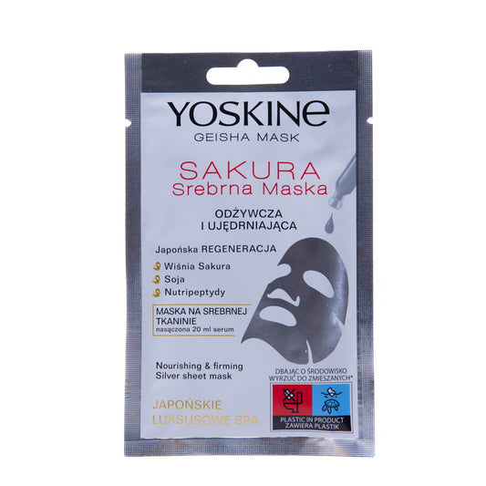 Yoskine Yoskine, Geisha Sakura, Festigung, Gesichtsmaske, Gesicht, 20 ml Regular