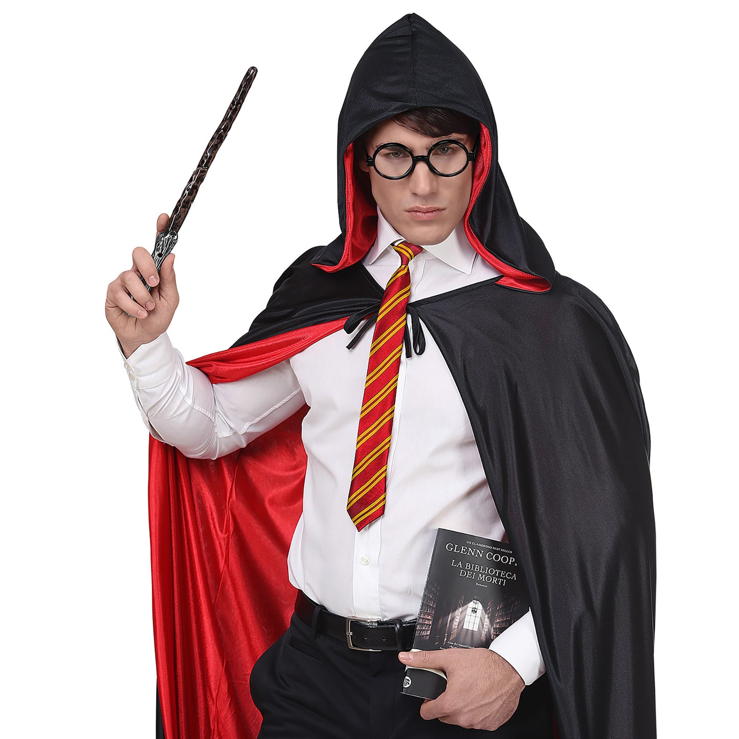 "ZAUBERLEHRLING" (Brille mit Gläsern, Krawatte, Zauberstab) – Ansicht 5