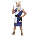 "ZEUS" (Tunika, Gürtel, Band, Armbänder, Krone, Blitz) – Vorderansicht