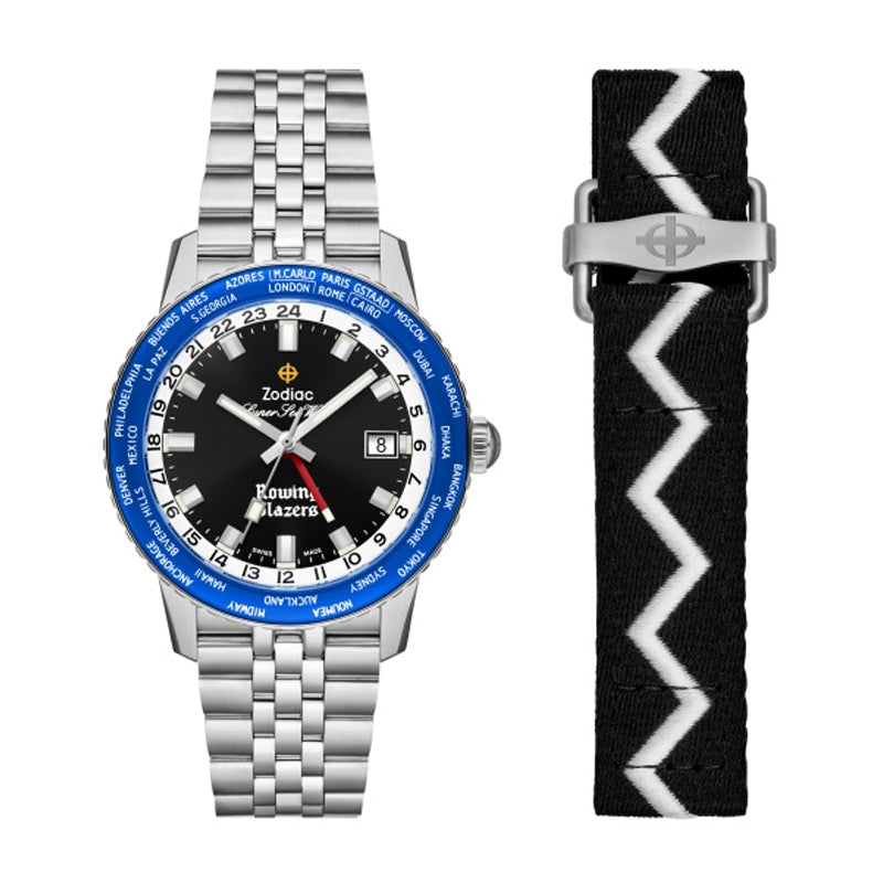 ZODIAC ZO9414 GMT - Date Armbanduhr 40 mm ansicht-3