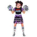 "ZOMBIE CHEERLEADER" (Kleid, Strümpfe, Pompon) – Vorderansicht