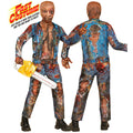 "ZOMBIE FAST COSTUME" (Oberteil, Hose, Handschuhe, Maske) – Vorderansicht