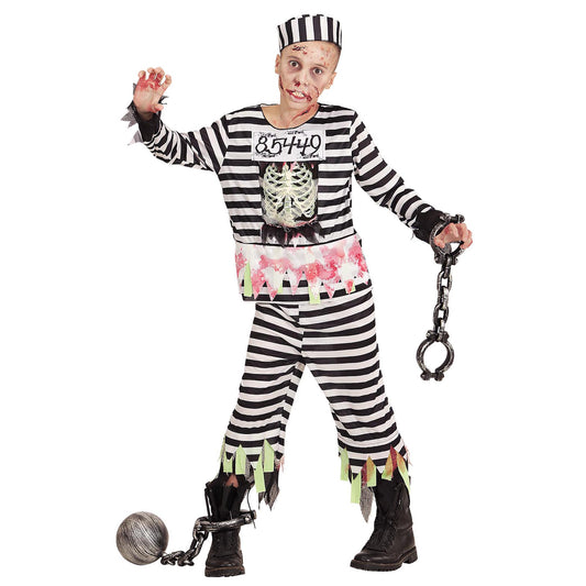 "ZOMBIE STRÄFLING" (Oberteil, Hose, Mütze) – Vorderansicht